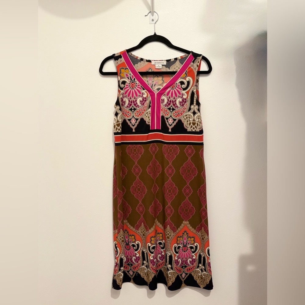 LIKE NEW Liz Claiborne Boho Sleeveless Midi Dress – Size M